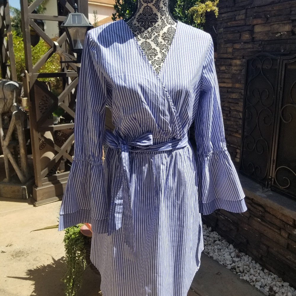 Cotton striped dress